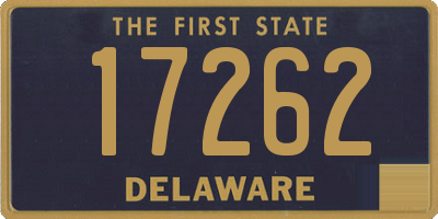 DE license plate 17262