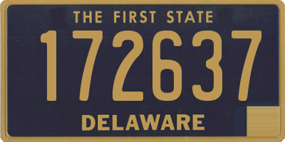 DE license plate 172637