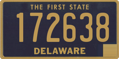 DE license plate 172638