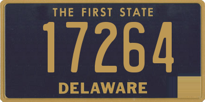 DE license plate 17264