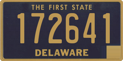 DE license plate 172641