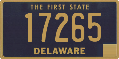 DE license plate 17265