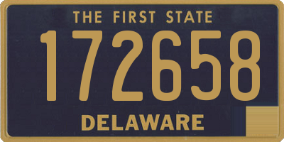 DE license plate 172658