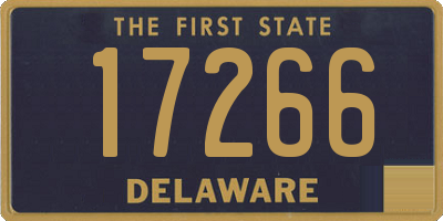 DE license plate 17266