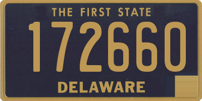 DE license plate 172660