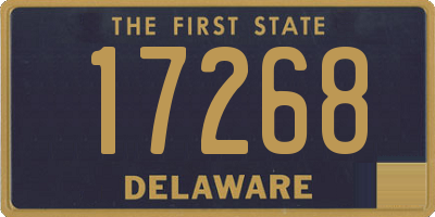 DE license plate 17268