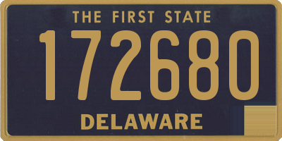 DE license plate 172680