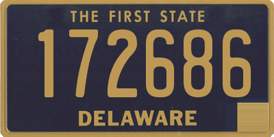 DE license plate 172686