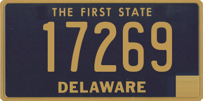 DE license plate 17269