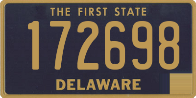 DE license plate 172698