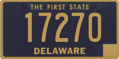 DE license plate 17270