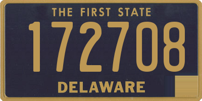 DE license plate 172708