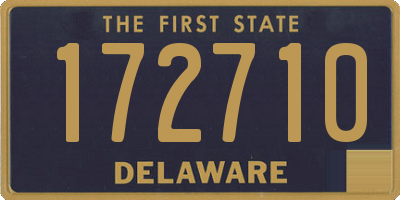 DE license plate 172710