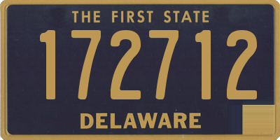 DE license plate 172712