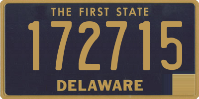 DE license plate 172715