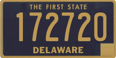 DE license plate 172720