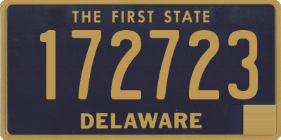 DE license plate 172723