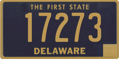 DE license plate 17273