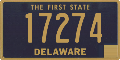 DE license plate 17274