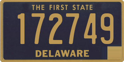 DE license plate 172749