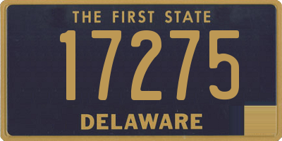 DE license plate 17275