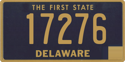 DE license plate 17276