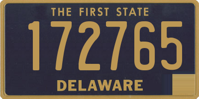 DE license plate 172765