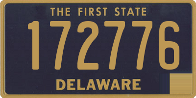 DE license plate 172776