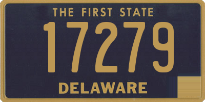 DE license plate 17279