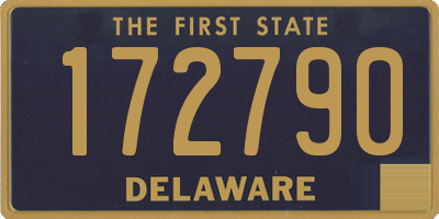 DE license plate 172790