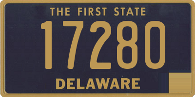 DE license plate 17280