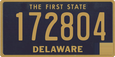 DE license plate 172804