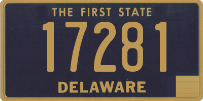 DE license plate 17281