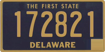 DE license plate 172821