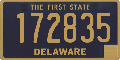 DE license plate 172835