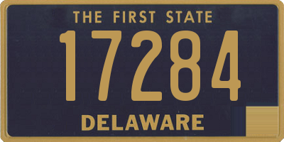 DE license plate 17284