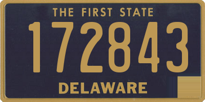 DE license plate 172843