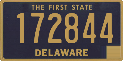 DE license plate 172844