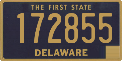 DE license plate 172855