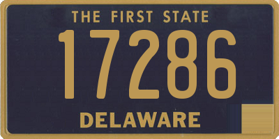 DE license plate 17286