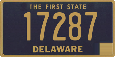 DE license plate 17287