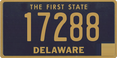 DE license plate 17288