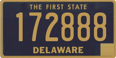 DE license plate 172888
