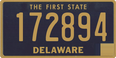 DE license plate 172894