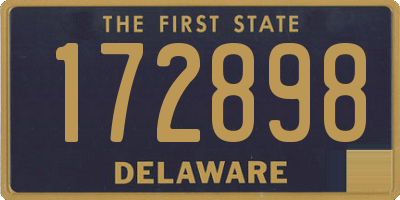 DE license plate 172898