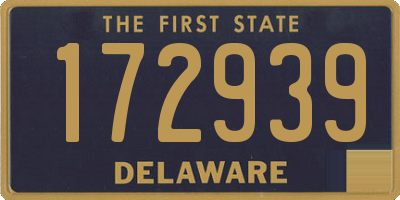 DE license plate 172939