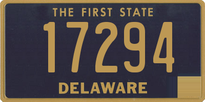 DE license plate 17294