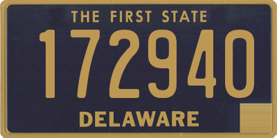 DE license plate 172940