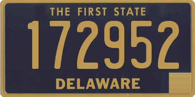 DE license plate 172952