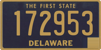 DE license plate 172953